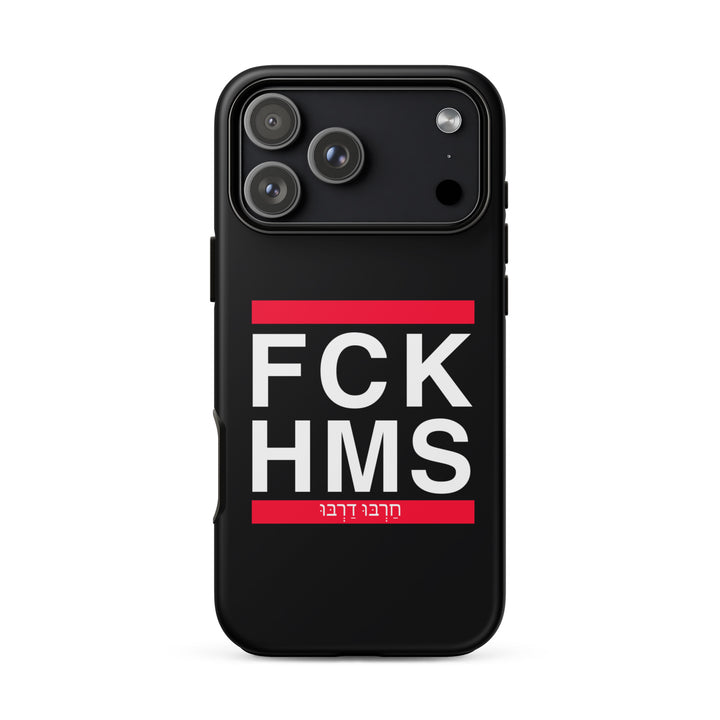 FCK HMS Jewish pride tough phone case for iPhone 18 Pro Max, matte finish - front view