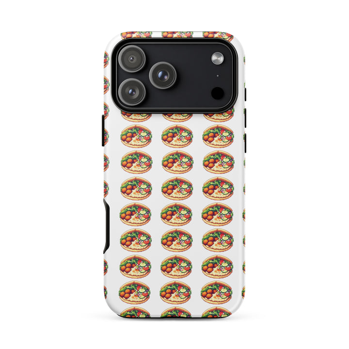 Falafel Party 16 Bit Jewish pride tough phone case for iPhone 18 Pro Max, matte finish - front view