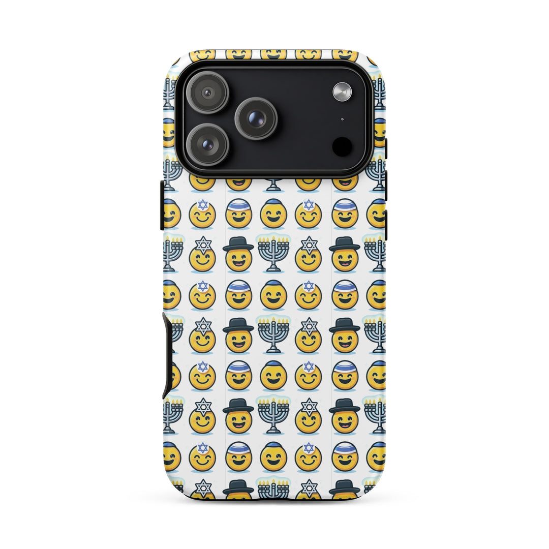 Jewish Emoji Jewish pride tough phone case for iPhone 18 Pro Max, matte finish - front view