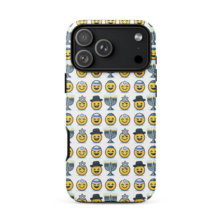 Jewish Emoji Jewish pride tough phone case for iPhone 18 Pro Max, matte finish - front view