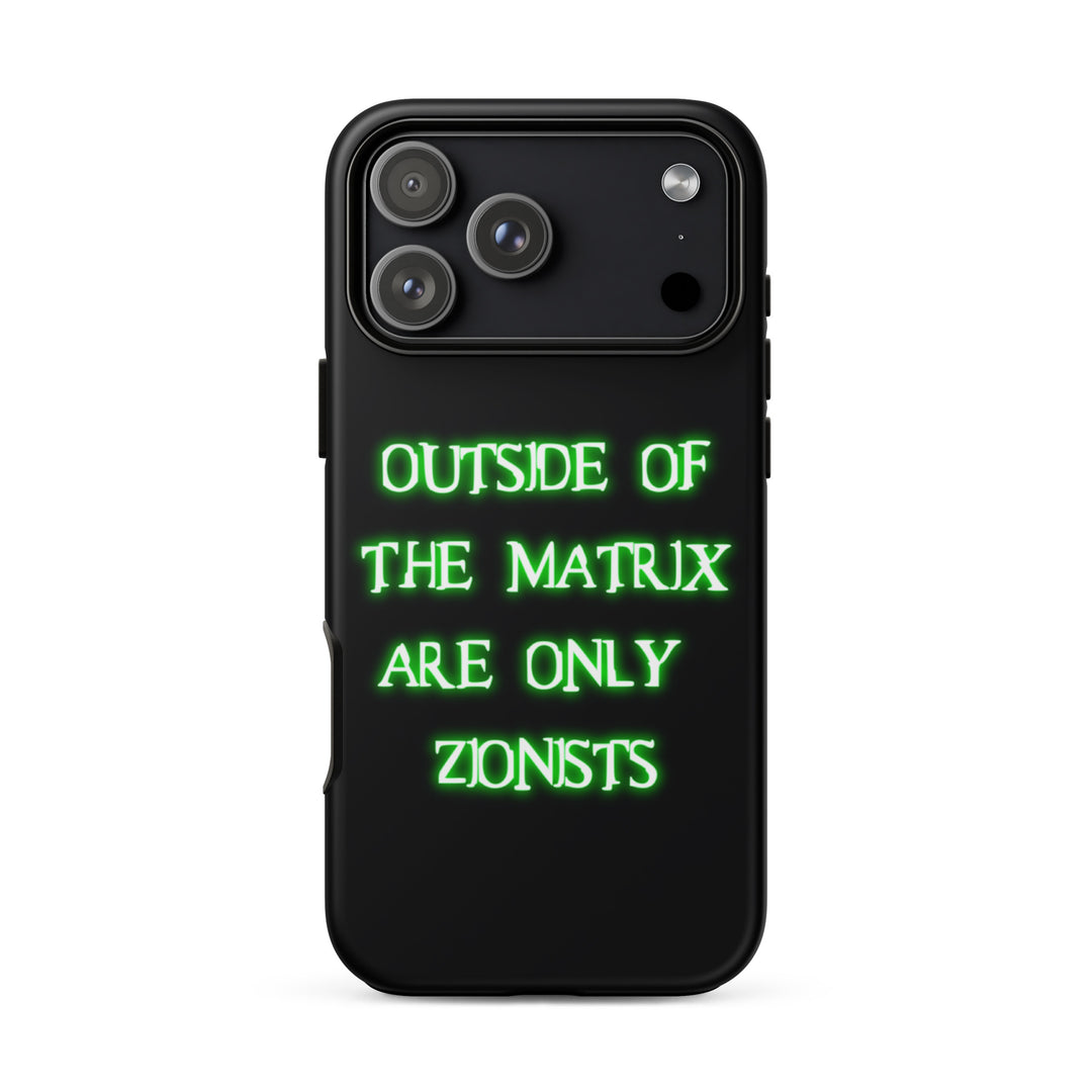 Matrix Jewish pride tough phone case for iPhone 18 Pro Max, matte finish - front view