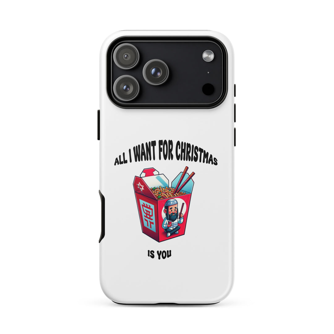 Christmas Jewish pride tough phone case for iPhone 18 Pro Max, matte finish - front view