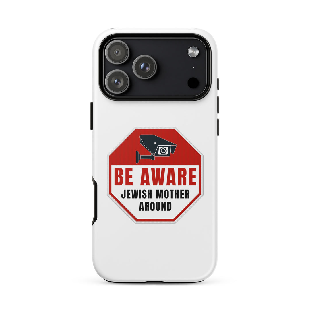Be aware jewish mother Jewish pride tough phone case for iPhone 18 Pro Max, matte finish - front view