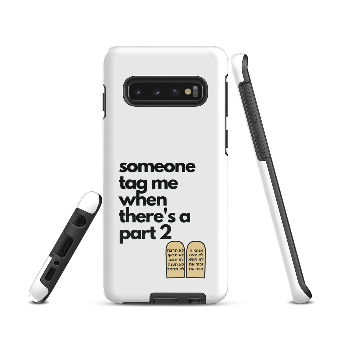 Someone Tag Me Jewish pride tough case for samsung® in Glossy - back view