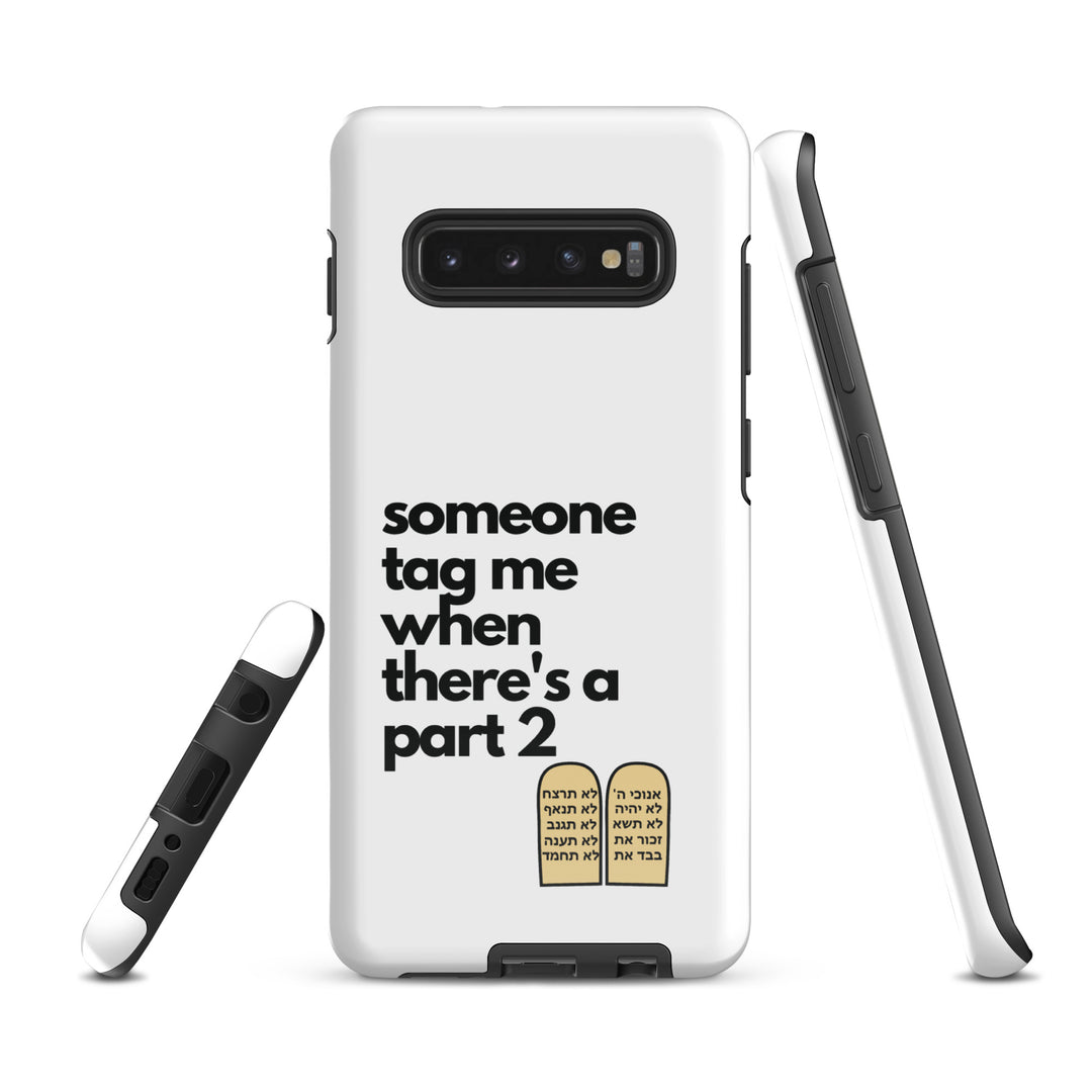 Someone Tag Me Jewish pride tough case for samsung® in Glossy - lifestyle shot