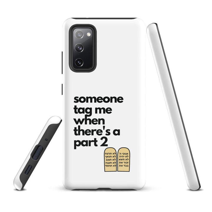Someone Tag Me Jewish pride tough case for samsung® in Glossy - back view