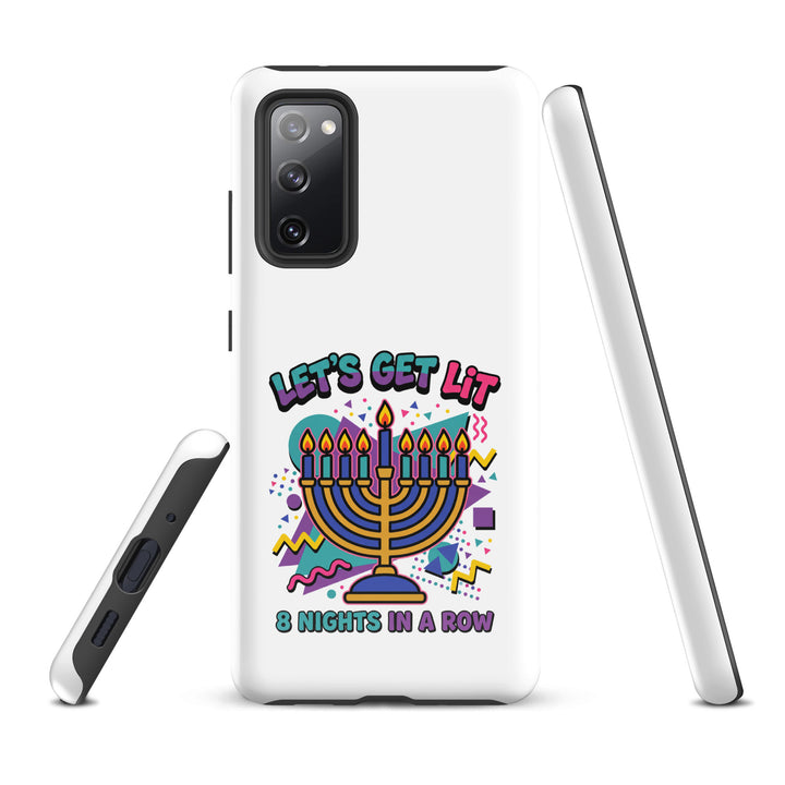 Lets Get Lit 90s Jewish pride tough phone case for Samsung Galaxy S20 Fe, glossy finish - front view