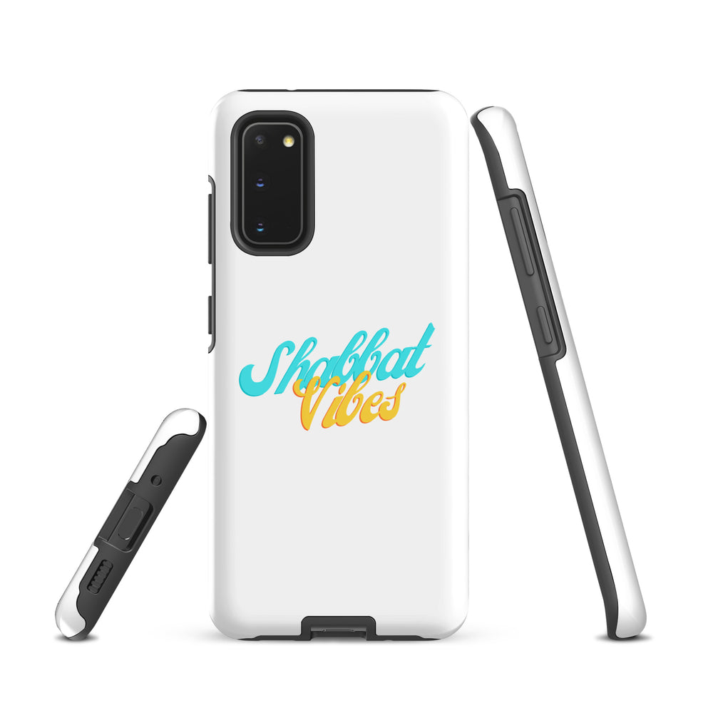 Shabbat Vibes Jewish pride tough phone case for Samsung Galaxy S20, glossy finish - front view