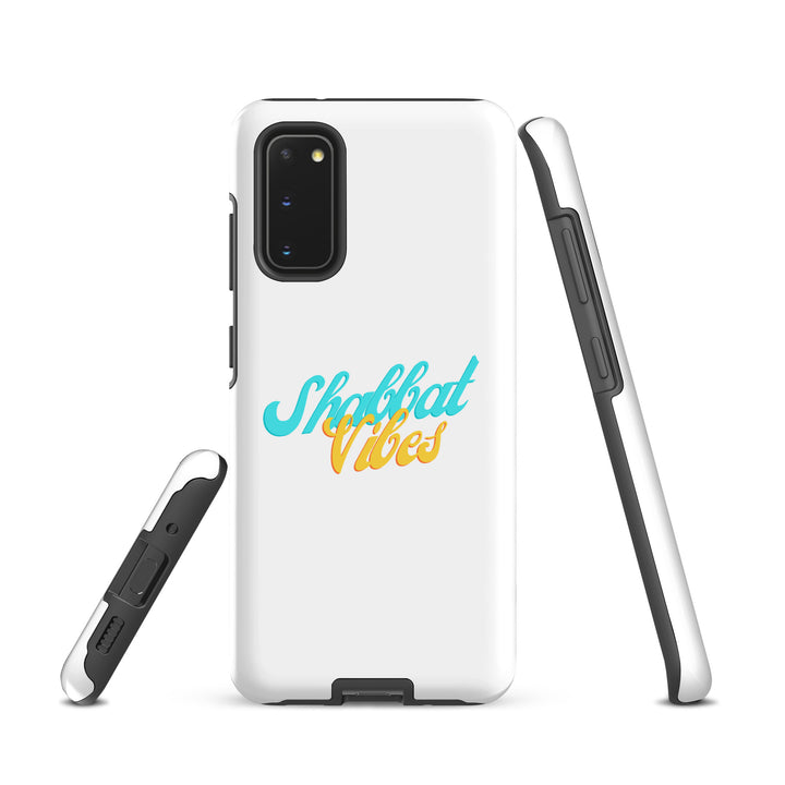 Shabbat Vibes Jewish pride tough phone case for Samsung Galaxy S20, glossy finish - front view