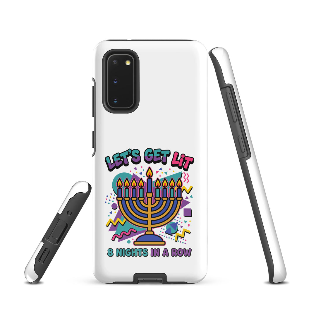 Lets Get Lit 90s Jewish pride tough phone case for Samsung Galaxy S20, glossy finish - front view