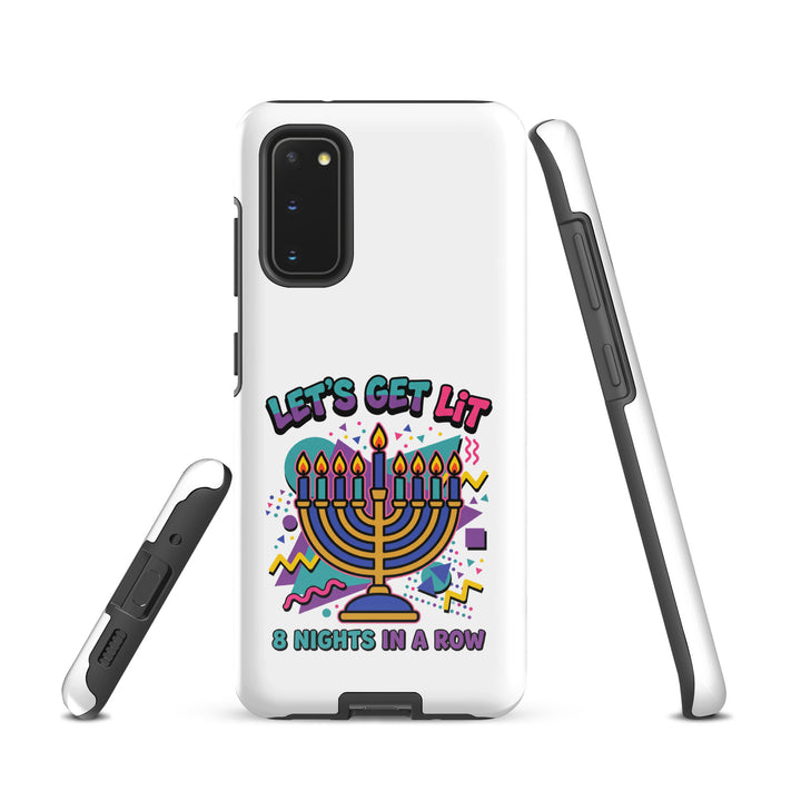 Lets Get Lit 90s Jewish pride tough phone case for Samsung Galaxy S20, glossy finish - front view