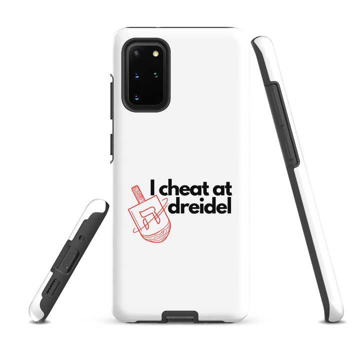 I Cheat At Dreidel Jewish pride tough case for samsung® in Glossy - flat lay