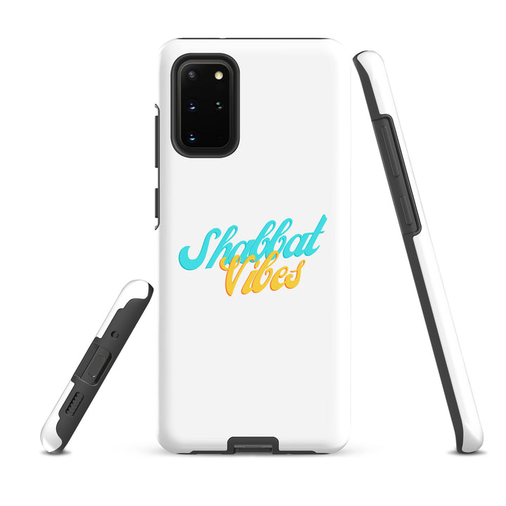 Shabbat Vibes Jewish pride tough phone case for Samsung Galaxy S20 Plus, glossy finish - front view
