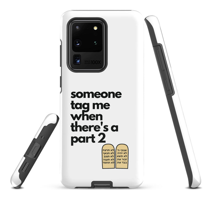 Someone Tag Me Jewish pride tough case for samsung® in Glossy - lifestyle shot