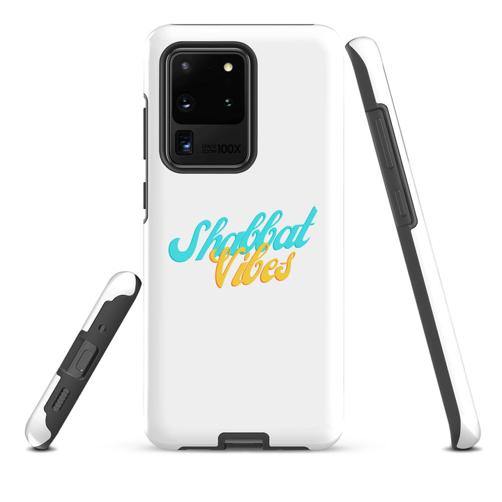 Shabbat Vibes Jewish pride tough phone case for Samsung Galaxy S20 Ultra, glossy finish - front view