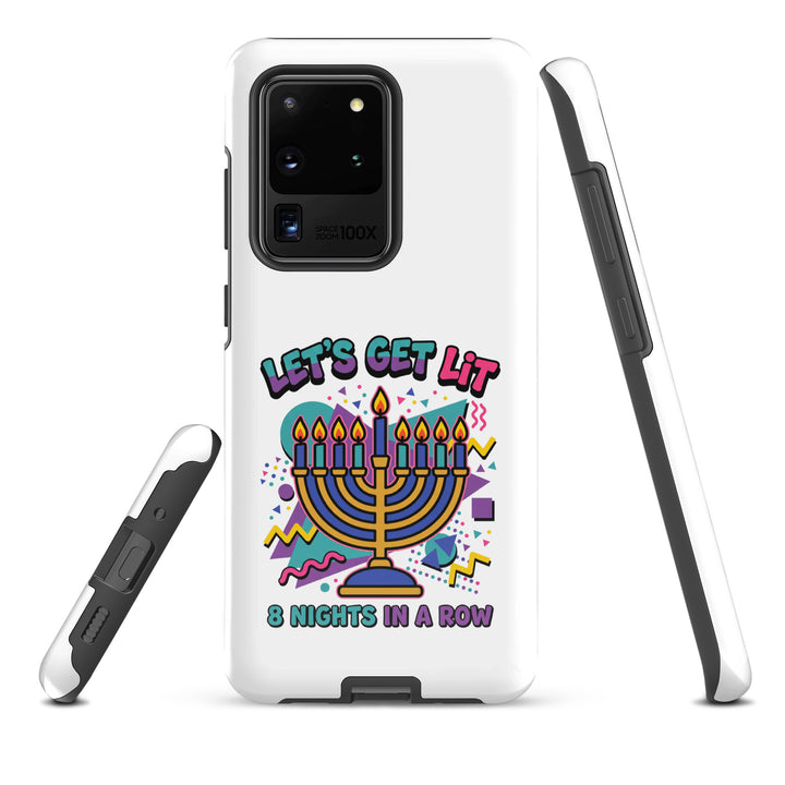 Lets Get Lit 90s Jewish pride tough phone case for Samsung Galaxy S20 Ultra, glossy finish - front view
