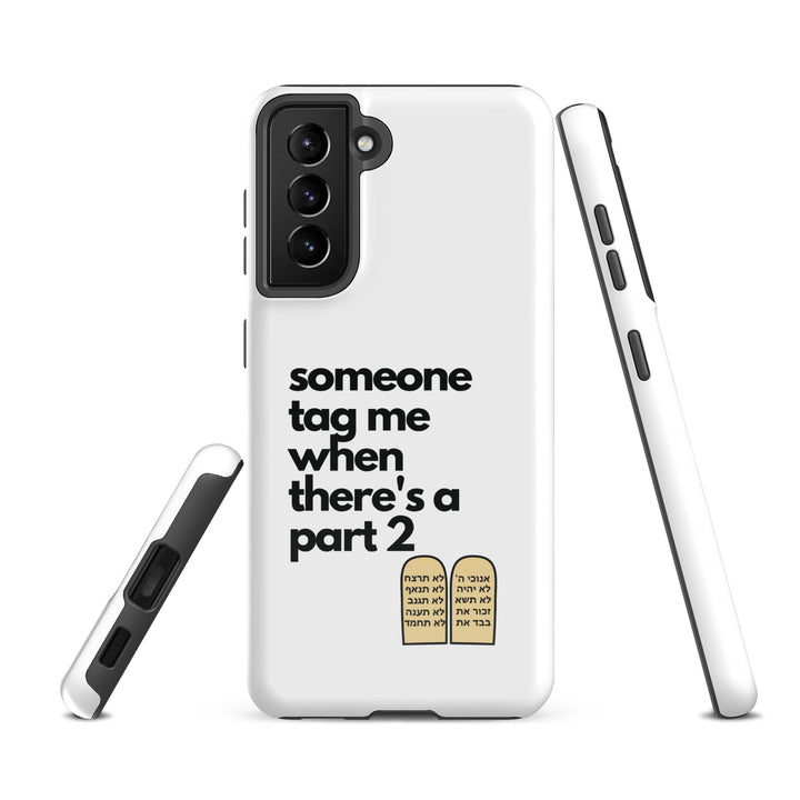 Someone Tag Me Jewish pride tough case for samsung® in Glossy - lifestyle shot
