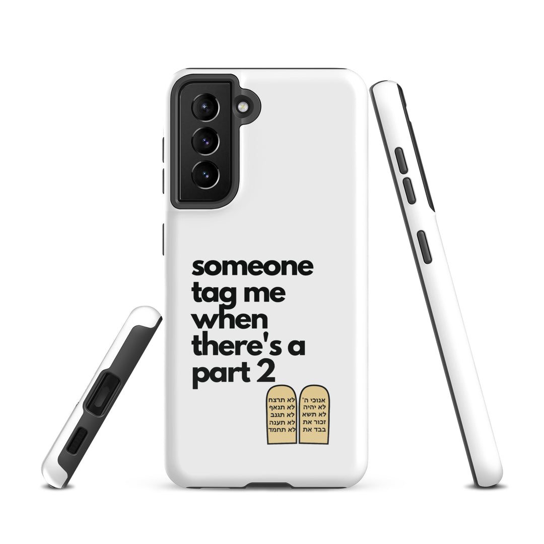Someone Tag Me Jewish pride tough case for samsung® in Glossy - folded view