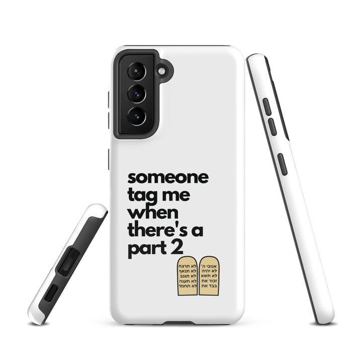 Someone Tag Me Jewish pride tough case for samsung® in Glossy - folded view