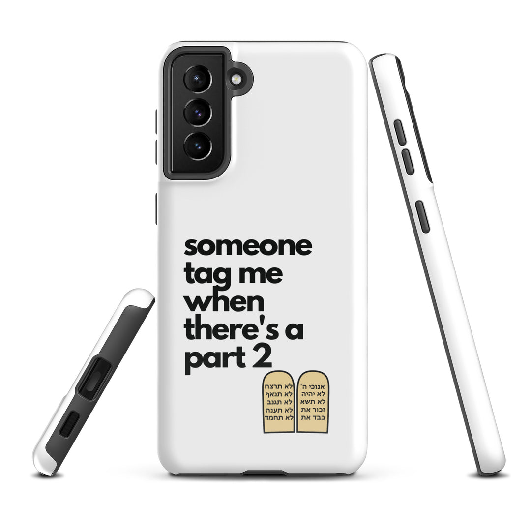 Someone Tag Me Jewish pride tough case for samsung® in Glossy - back view