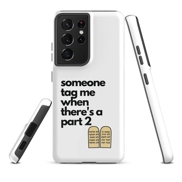 Someone Tag Me Jewish pride tough case for samsung® in Glossy - close-up