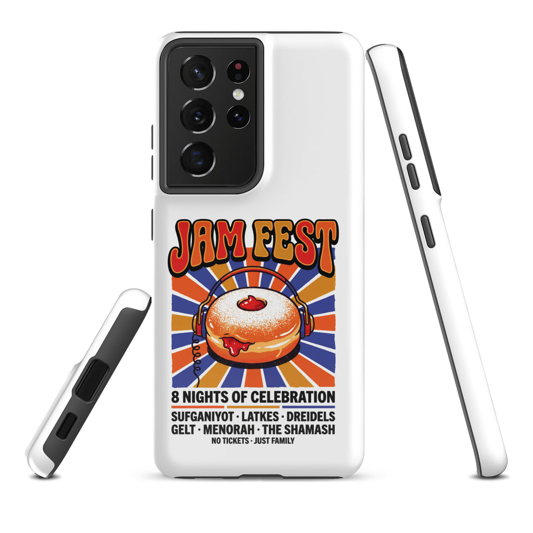Jam Fest 8 Nights Jewish pride tough phone case for Samsung Galaxy S21 Ultra, glossy finish - front view
