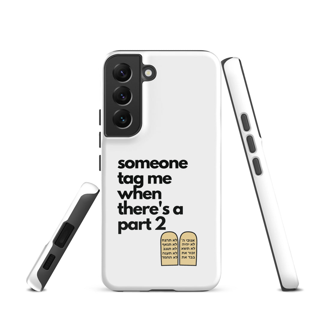 Someone Tag Me Jewish pride tough case for samsung® in Glossy - folded view