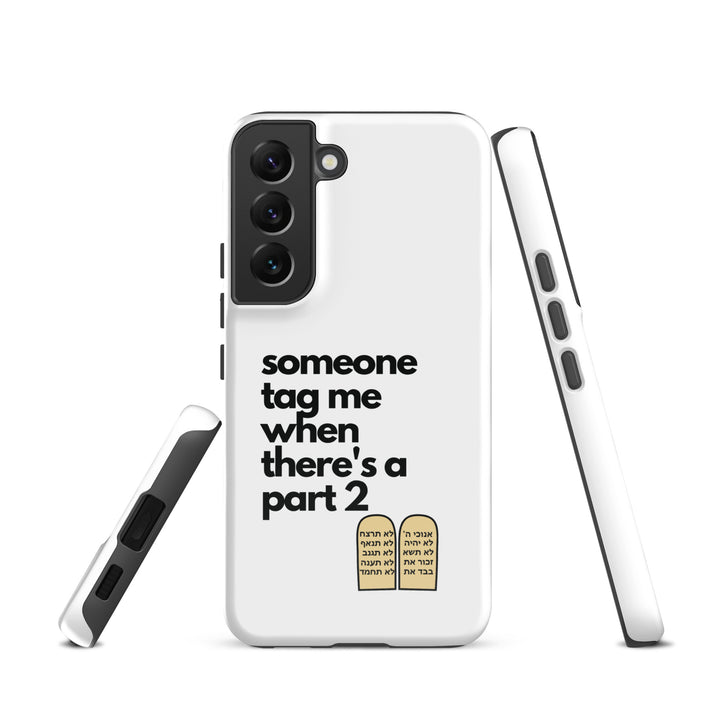 Someone Tag Me Jewish pride tough case for samsung® in Glossy - folded view