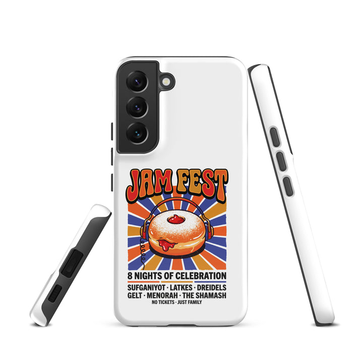 Jam Fest 8 Nights Jewish pride tough phone case for Samsung Galaxy S22, glossy finish - front view