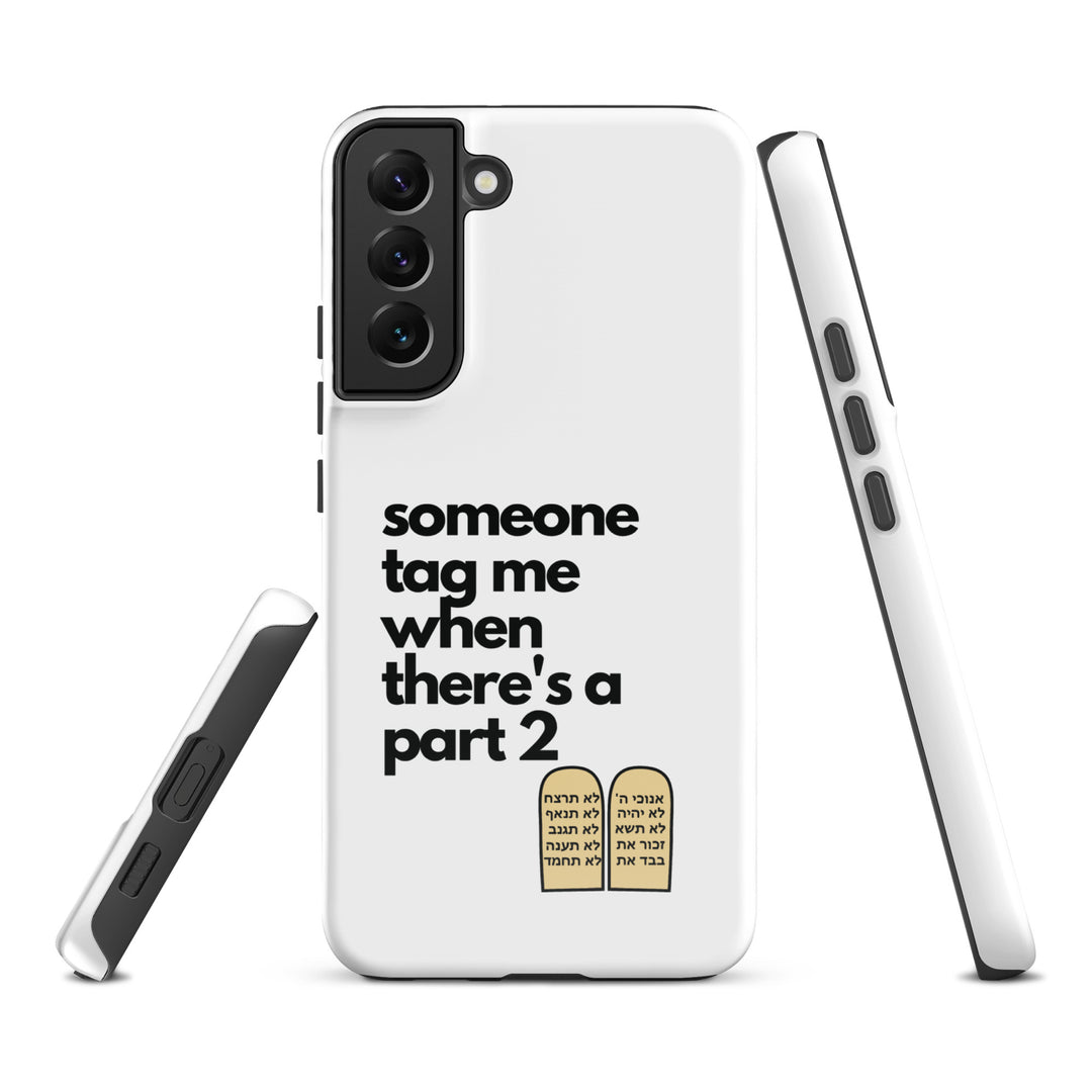 Someone Tag Me Jewish pride tough case for samsung® in Glossy - back view