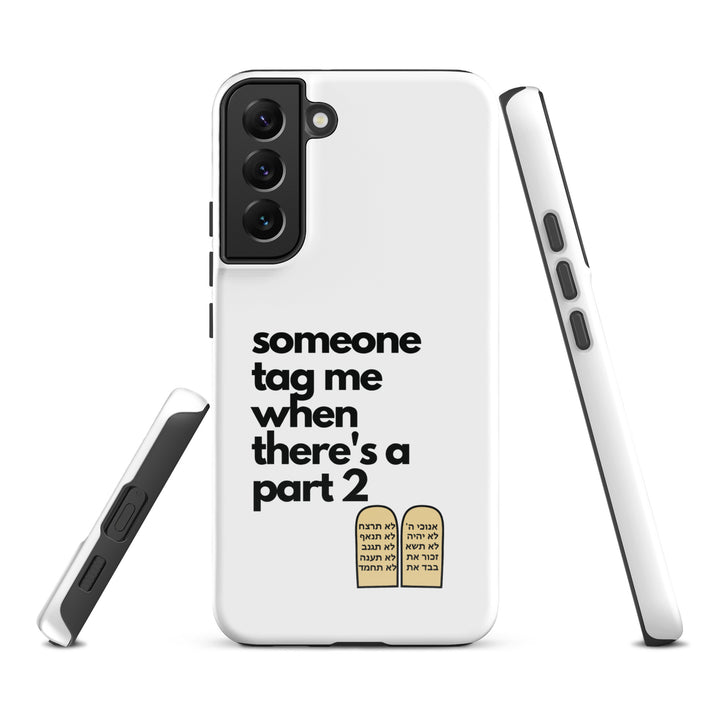Someone Tag Me Jewish pride tough case for samsung® in Glossy - back view