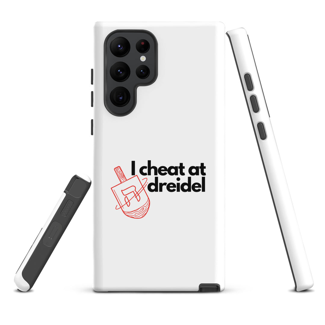 I Cheat At Dreidel Jewish pride tough case for samsung® in Glossy - flat lay