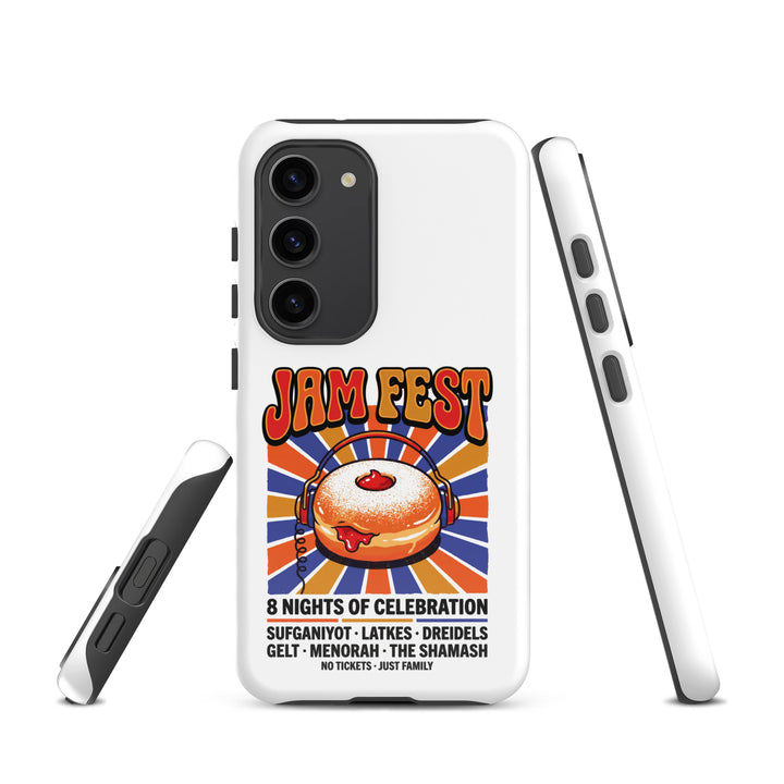 Jam Fest 8 Nights Jewish pride tough phone case for Samsung Galaxy S23, glossy finish - front view