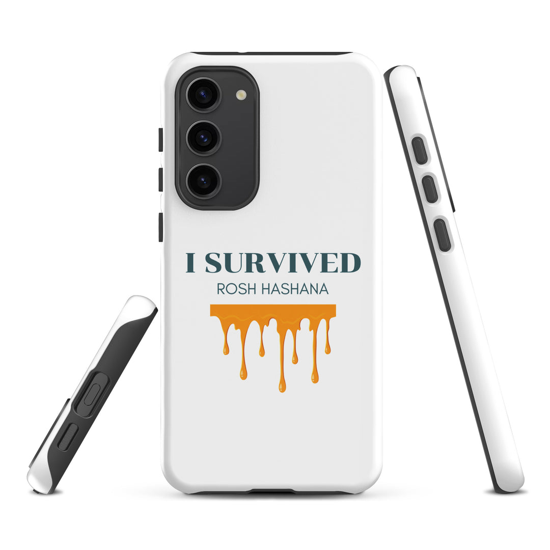 I Survived Rosh HaShana Jewish pride tough case for samsung® in Glossy - back view