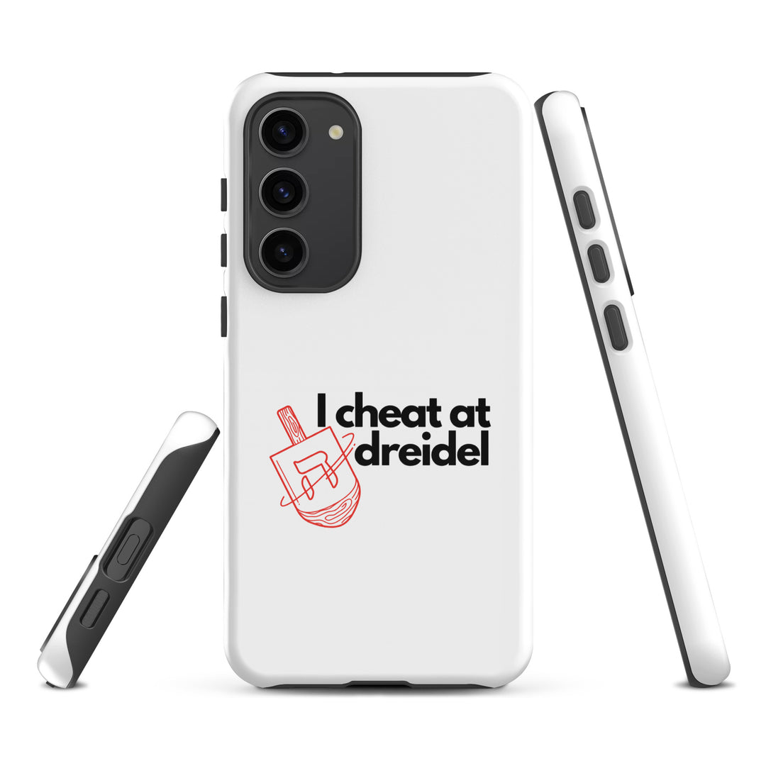 I Cheat At Dreidel Jewish pride tough case for samsung® in Glossy - front view