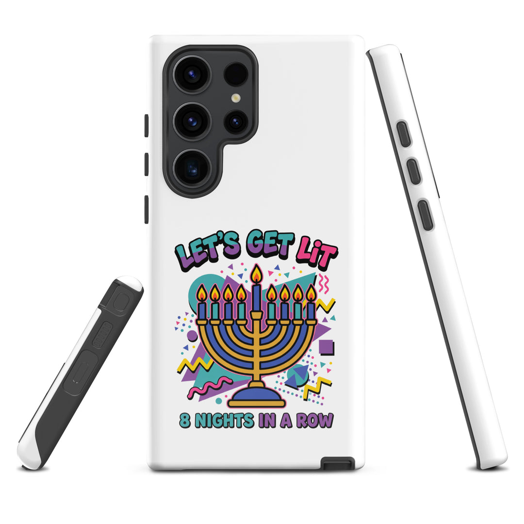 Lets Get Lit 90s Jewish pride tough phone case for Samsung Galaxy S23 Ultra, glossy finish - front view