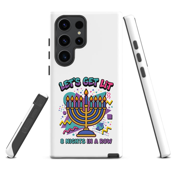 Lets Get Lit 90s Jewish pride tough phone case for Samsung Galaxy S23 Ultra, glossy finish - front view