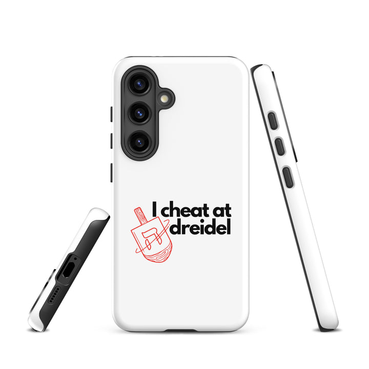 I Cheat At Dreidel Jewish pride tough case for samsung® in Glossy - flat lay