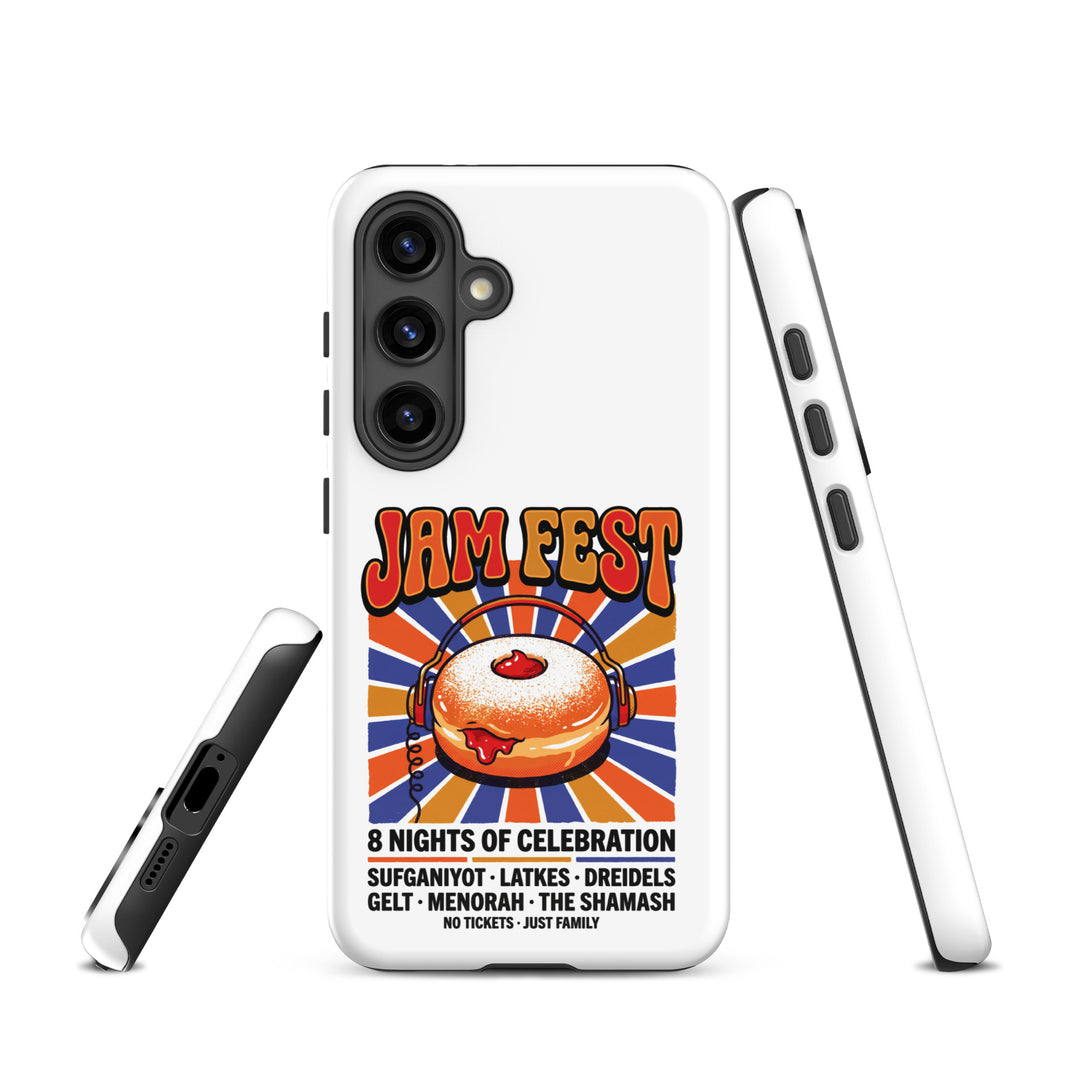 Jam Fest 8 Nights Jewish pride tough phone case for Samsung Galaxy S24, glossy finish - front view