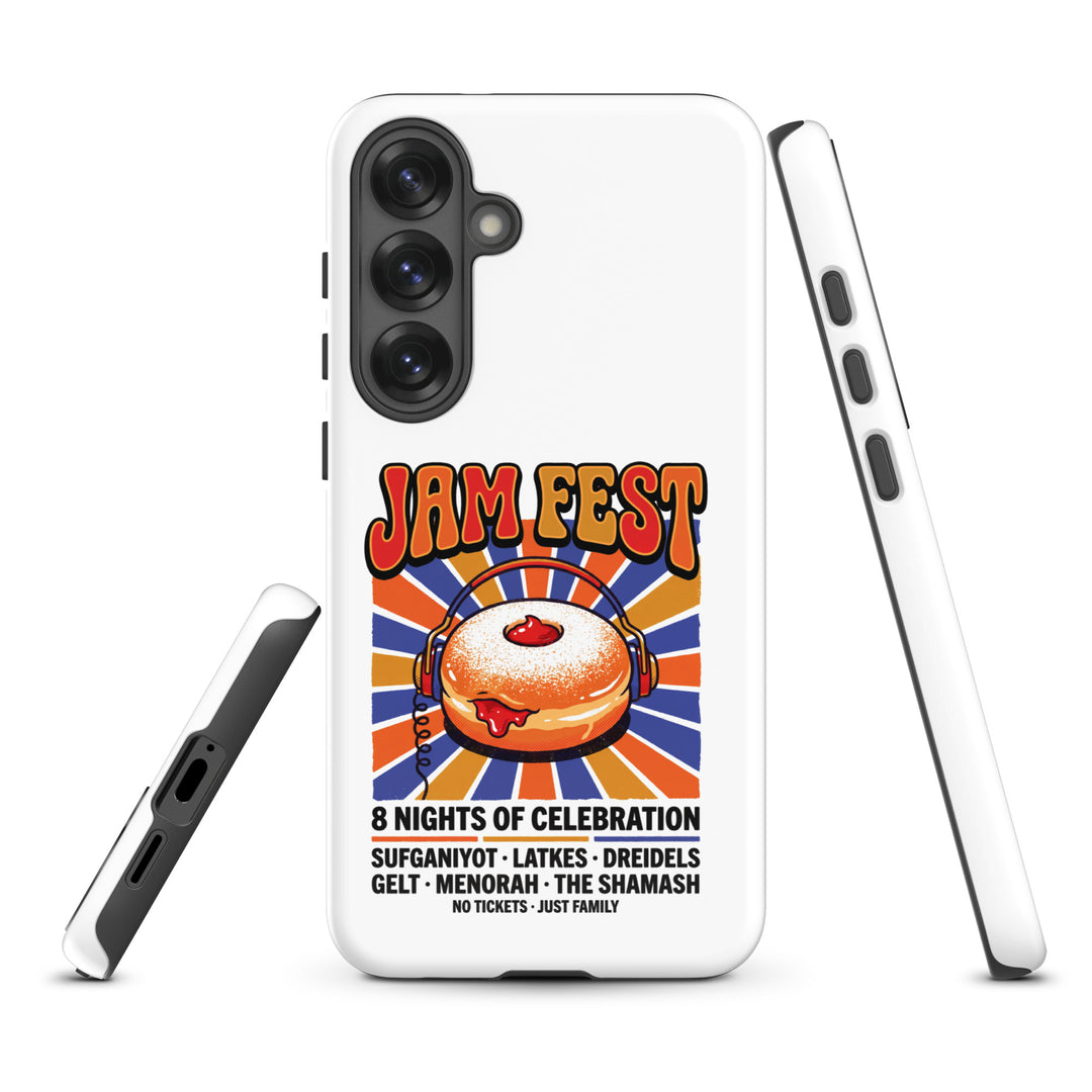 Jam Fest 8 Nights Jewish pride tough phone case for Samsung Galaxy S25 Plus, glossy finish - front view