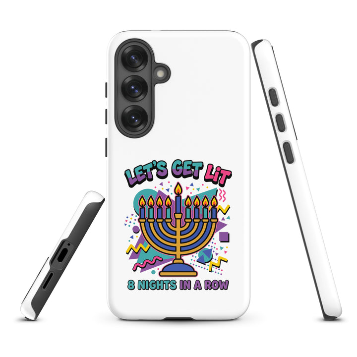 Lets Get Lit 90s Jewish pride tough phone case for Samsung Galaxy S25 Plus, glossy finish - front view
