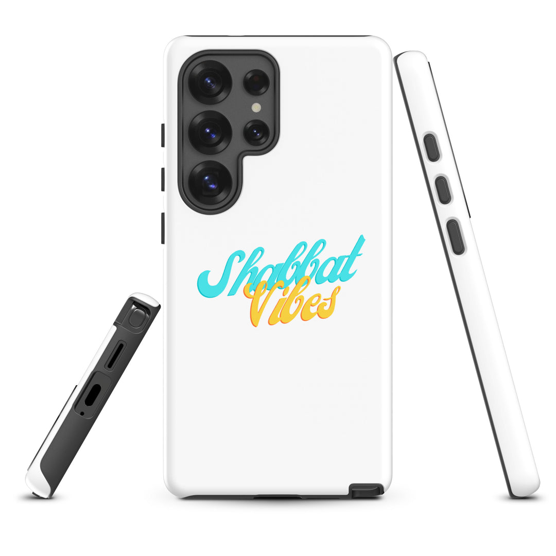 Shabbat Vibes Jewish pride tough phone case for Samsung Galaxy S25 Ultra, glossy finish - front view