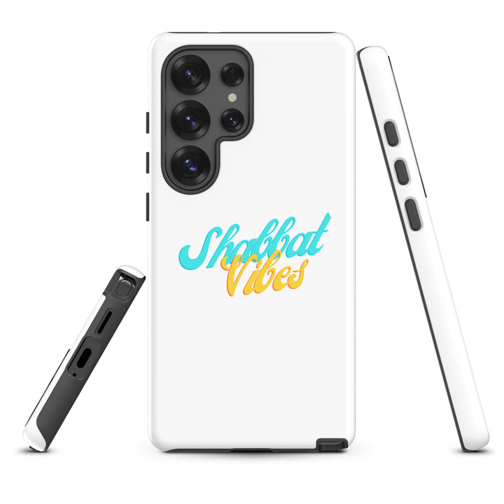 Shabbat Vibes Jewish pride tough phone case for Samsung Galaxy S25 Ultra, glossy finish - front view