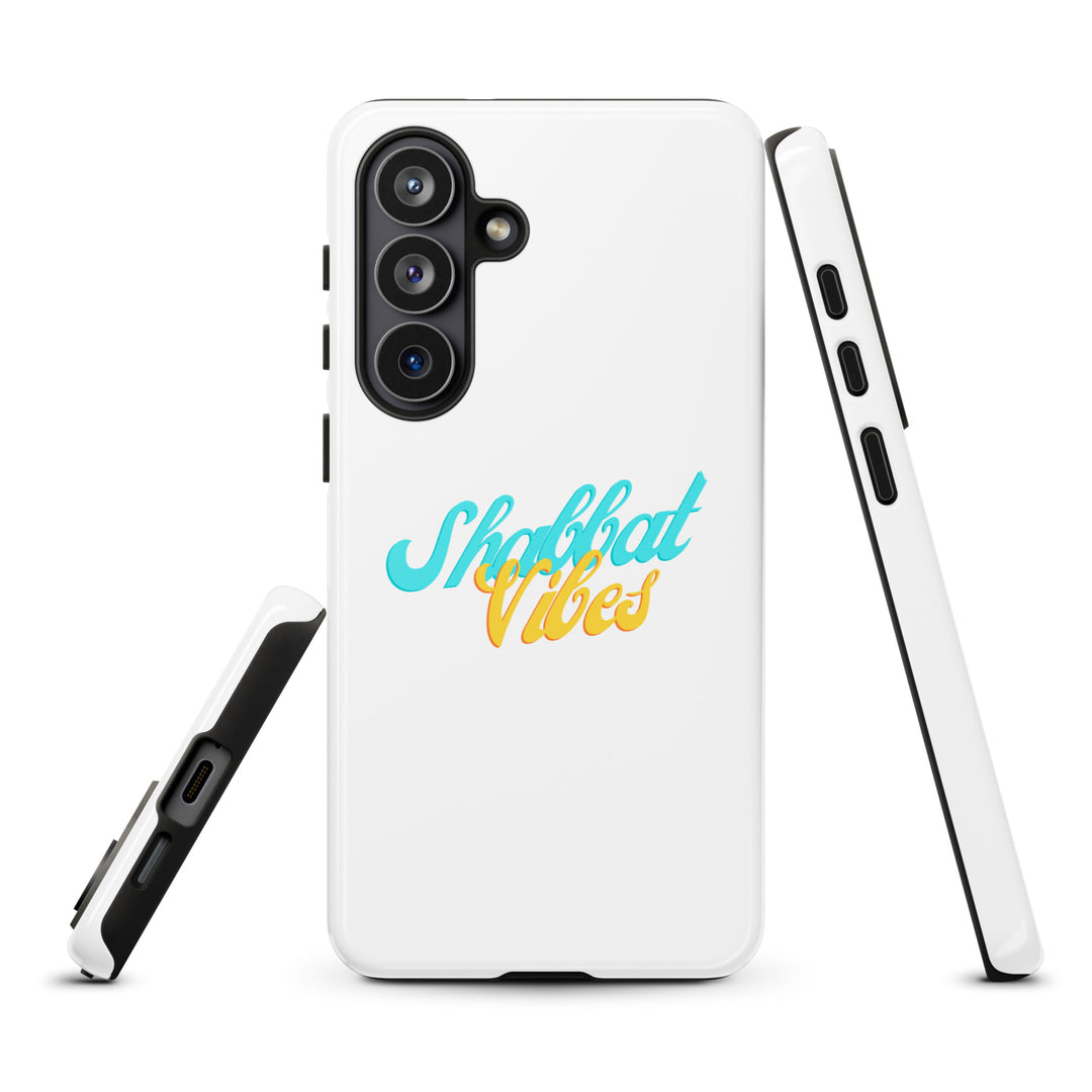 Shabbat Vibes Jewish pride tough phone case for Samsung Galaxy S26 Plus, glossy finish - front view