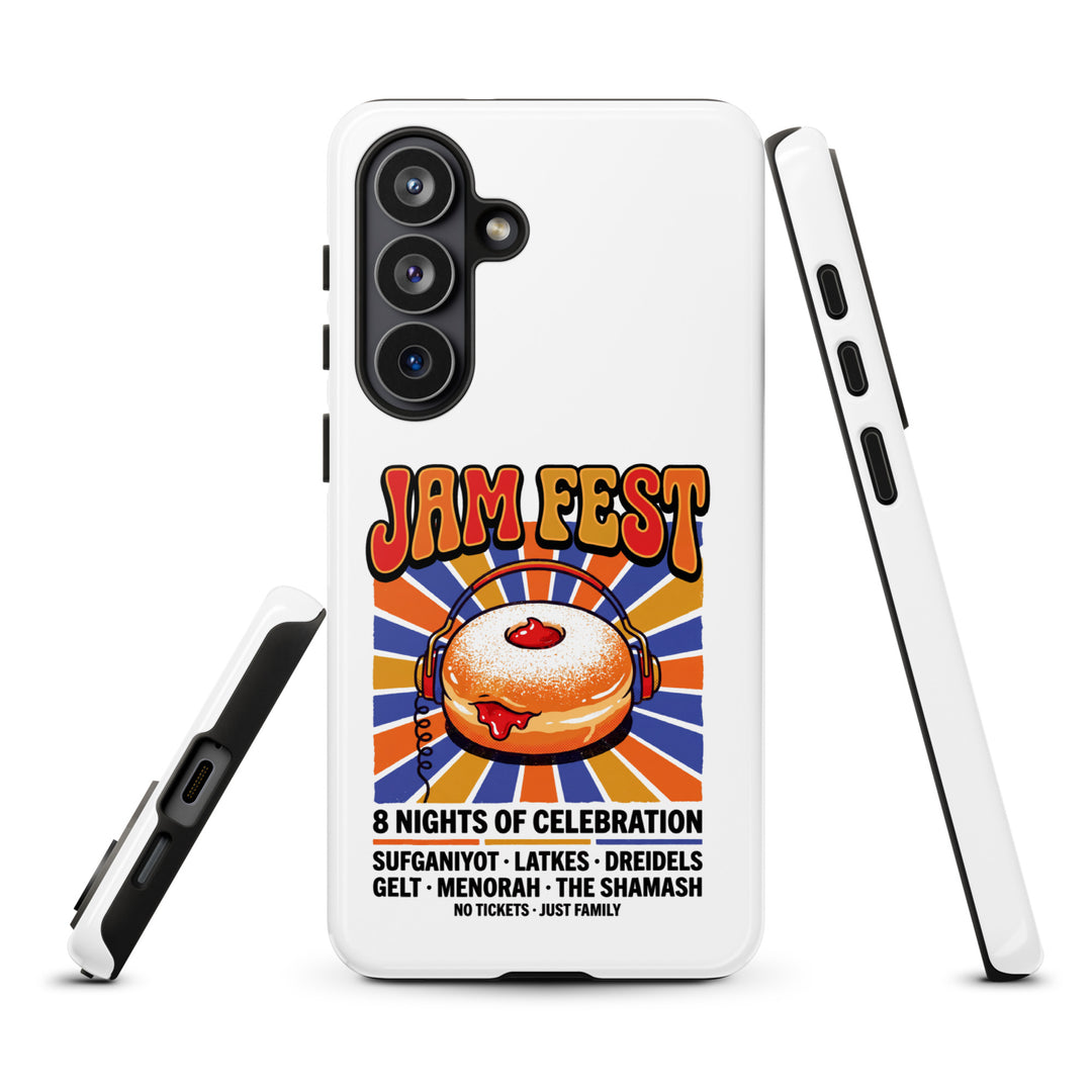 Jam Fest 8 Nights Jewish pride tough phone case for Samsung Galaxy S26 Plus, glossy finish - front view