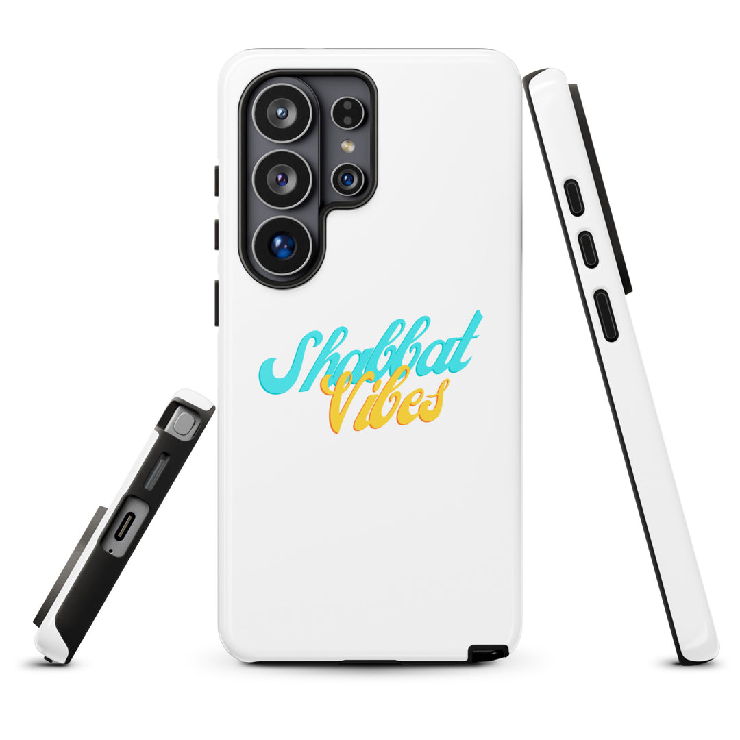Shabbat Vibes Jewish pride tough phone case for Samsung Galaxy S26 Ultra, glossy finish - front view