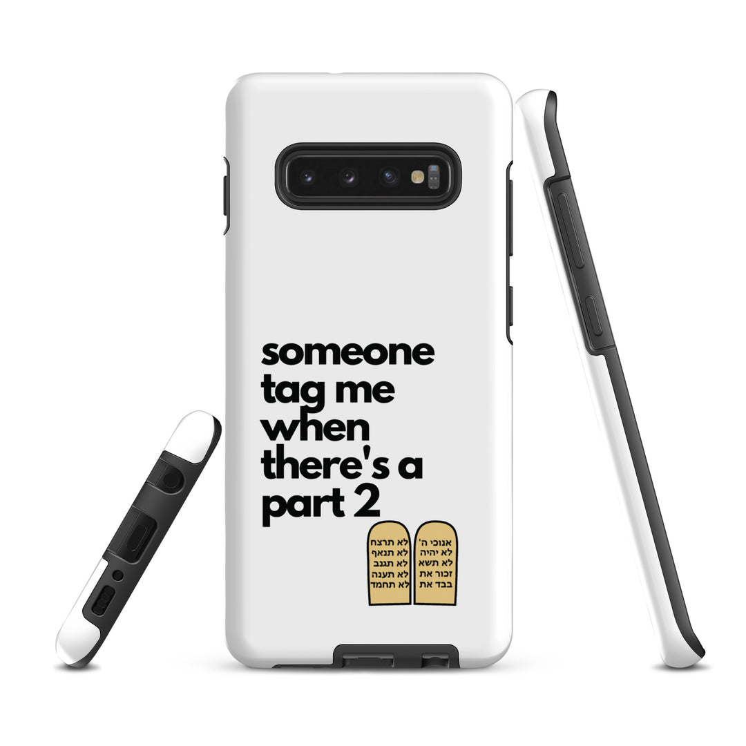Someone Tag Me Jewish pride tough case for samsung® in Matte - side view