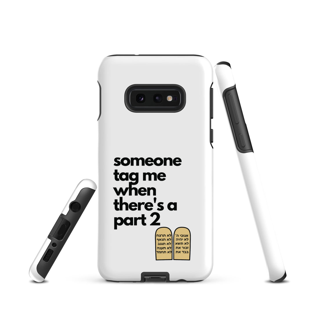 Someone Tag Me Jewish pride tough case for samsung® in Matte - flat lay