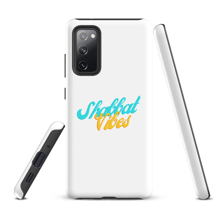 Shabbat Vibes Jewish pride tough phone case for Samsung Galaxy S20 Fe, matte finish - front view
