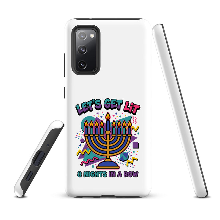Lets Get Lit 90s Jewish pride tough phone case for Samsung Galaxy S20 Fe, matte finish - front view